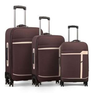 Minimalist 3-Piece Chocolate Brown Luggage